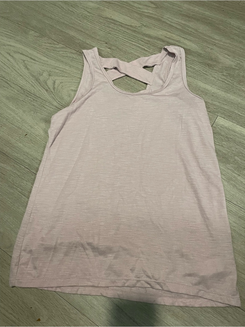GAIAM Light Pink Cross-Back Tank Top